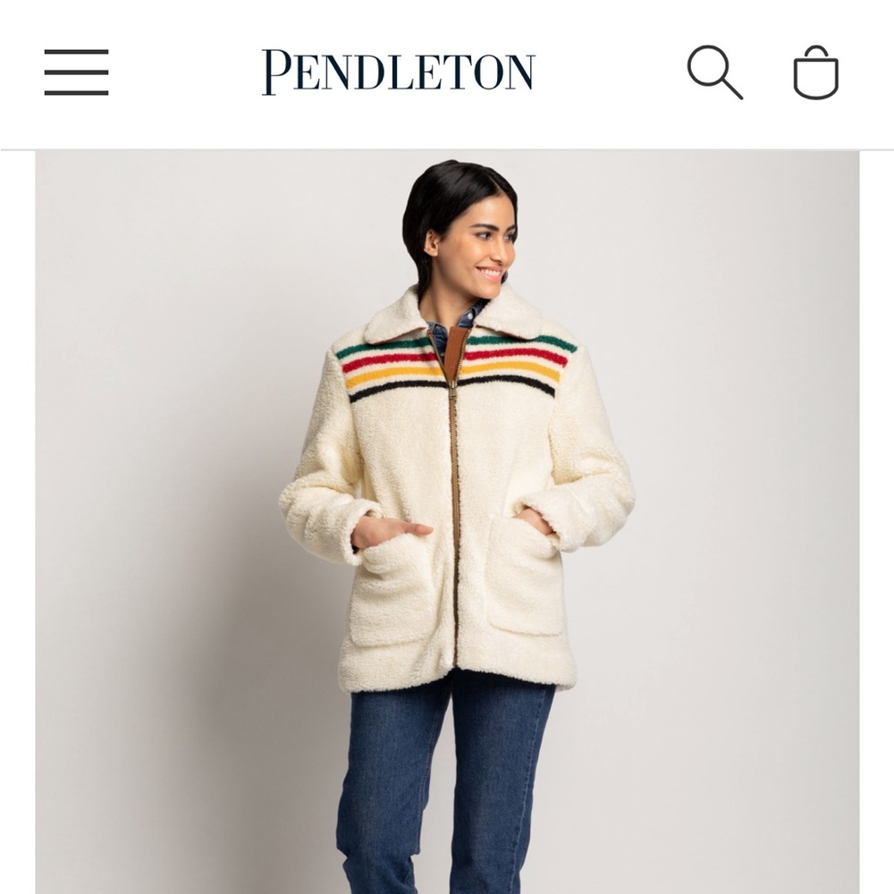 Pendleton Glacier Sunset Sherpa Fleece Fall Jacket - Size XS